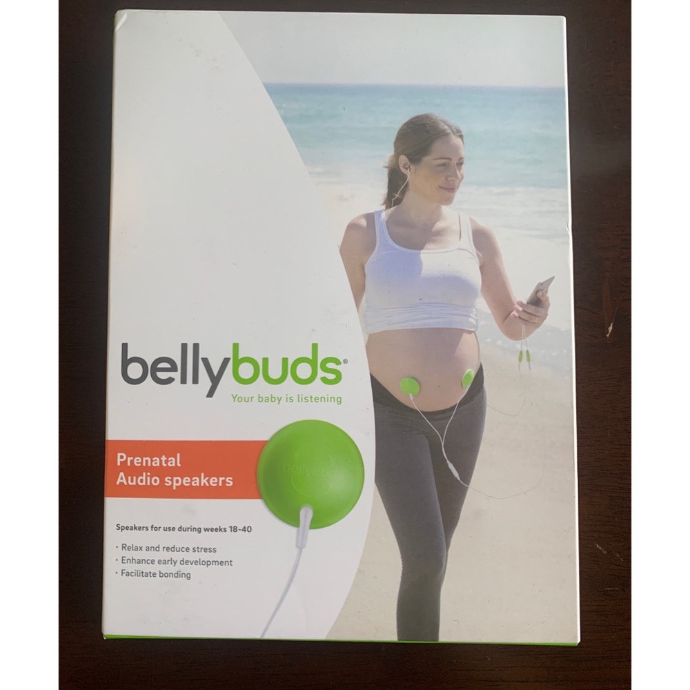 New in box! Bellybuds prenatal audio speakers